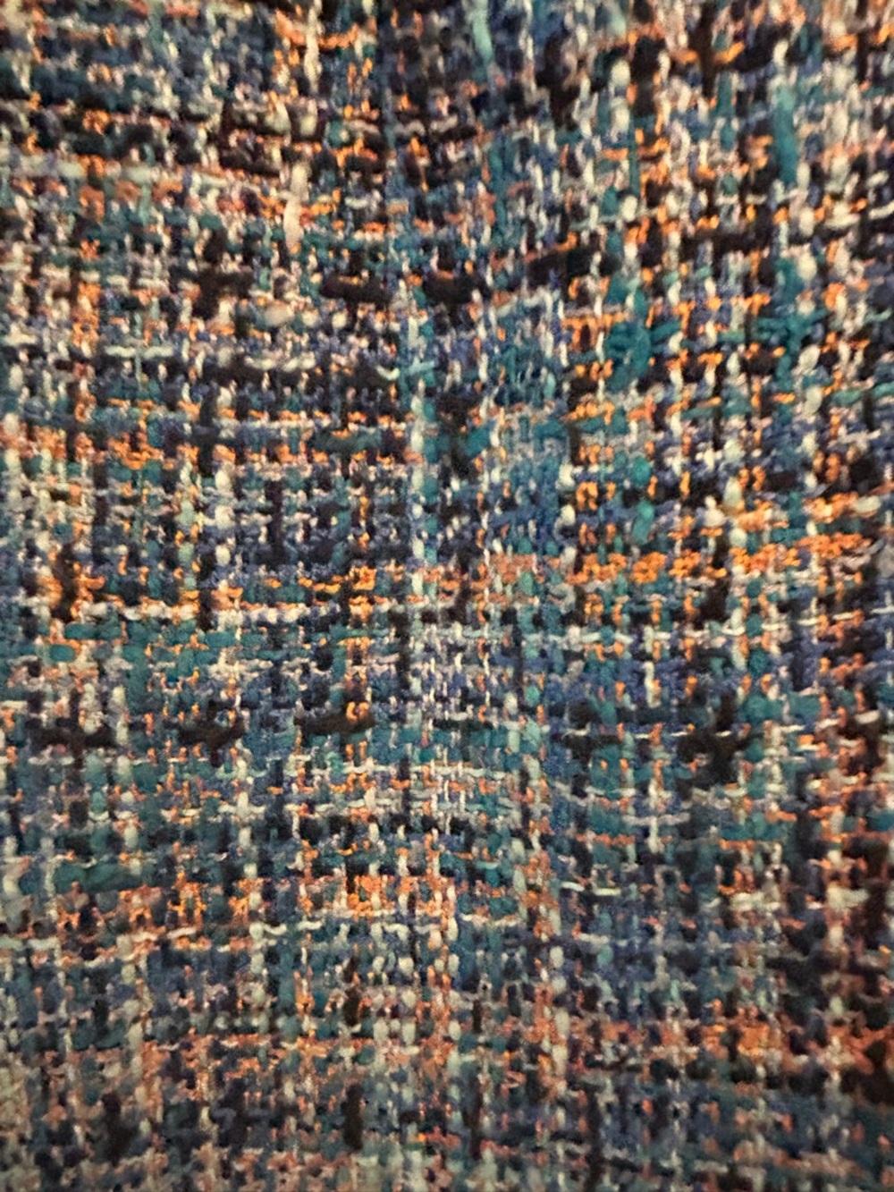 LOFT Blue Multi-Thread Tweed Mini Skirt - Picture 5 of 7